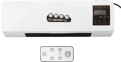 TMISHION Petit Climatiseur, Refroidisseur d'air Silencieux Multifonctionnel, Climatiseur Mural Portable, Refroidisseur d'air Personnel, Ventilateur Chaud pour Salle de Bain, Chambre à