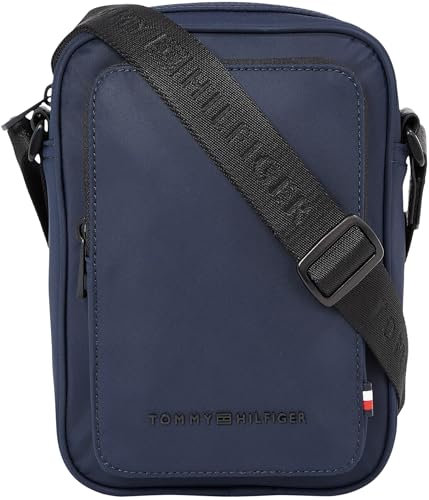Tommy Hilfiger Herren Umhängetasche Repreve Mini Reporter Klein, Blau (Space Blue), Einheitsgröße