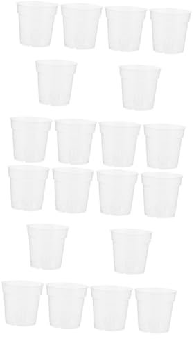 BESPORTBLE 20pièces Pot Transparent pour Orchidées Pot De Fleurs Respirant Résistant pour Décoration Intérieure Et Jardinage