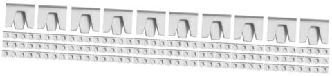 VANZACK 250pcs Cage Clips for Garden Mesh Fencing Easy Install Latch Reptile Rabbit Cage Hardware