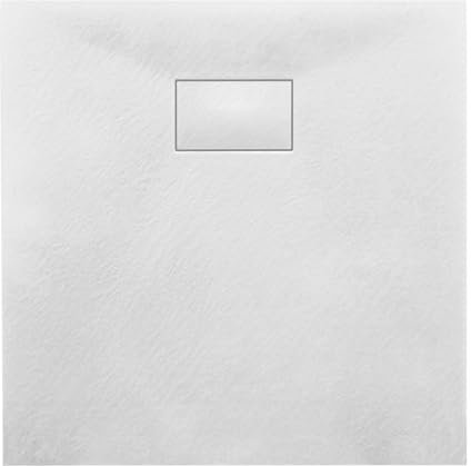 Thermopanel SMC White Shower Trays Base Slate Stone Effect Textured Non Slip - 800 x 800mm