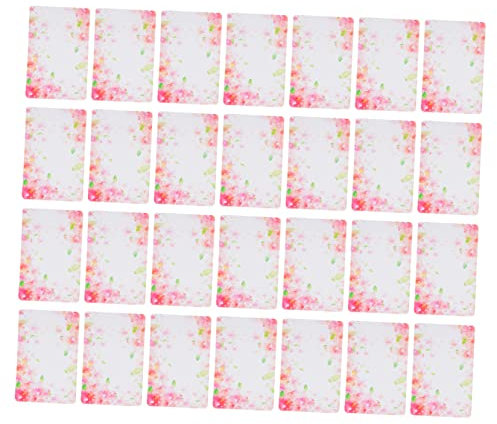 Gogogmee Ohrring-Verpackungskarten 100 Stück Halsketten-Displaykarten Schmuck-Display-Hängekarten Blumen-Design