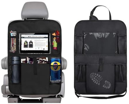 MSMDG 2 Stück Autositz Organizer für VW Golf Passat Arteon Tiguan Atlas CC, Rückenlehnenschutz inkl Tablet Fach Kinder Rücksitz Organizer Auto Rücksitz Organizer