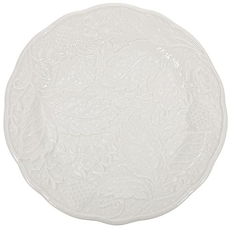 Cabilock Embossed Ceramic Plate Tray Geschirr Für Party Restaurant Und Dessert Spülmaschinenfestes Großes Keramiktablett Für Appetizer Und
