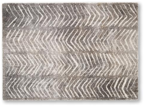Rutschfeste Fußmatte waschbar Indoor - Triangle taupe 50x70cm (Rechteckig) | Eingangsbereich Fussmatte innen Schmutzfangmatte pflegeleicht Sauberlaufmatte robust Türmatte Haustür strapazierfähig