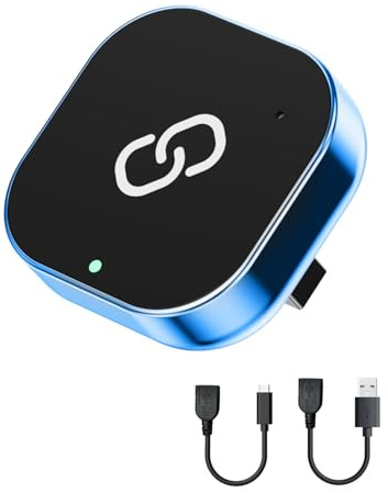 Spedal Wireless CarPlay Adapter UK for CarPlay & Android Auto, Converts Wired to Wireless, Plug & Play, 5.8GHz WiFi, Auto-Connect, Stable, Fit for Cars from 2016 & iPhone iOS 10+ /Android 11 (3cm)