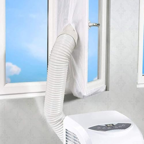 HEIBTENY Aire acondicionado portátil ventana sello paño aislamiento térmico cubierta de bloqueo de aire para ventanas correderas 300/400 cm (400 cm)