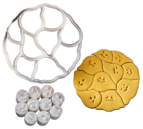 Cartoon Specter Puzzle Cookie Mould Specter Puzzle Designs Biscuits Molds Cookie Mould for Kitchen Endeavors