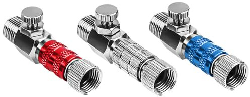 3PCS Airbrush Adapter, 1/8” Airbrush Quick Release Coupling Adapters, Male Fitting Adapters and Female Connectors, Airbrush Accessories for Airbrush Hose Air Compressor (A)