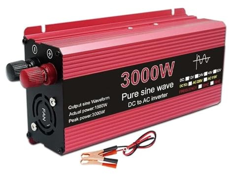 Inversor Onda Pura Convertidor Transformador De Voltaje De 24 V A CA 110 V 220 V 3000 W Convertidor De Potencia Inversor Solar Pantalla Inversor De Onda Sinusoidal Pura