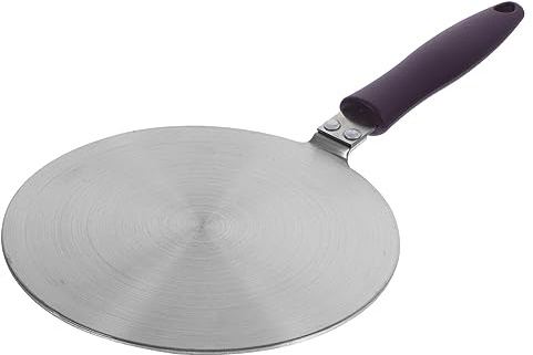 Diffuseur de Chaleur à Induction en Acier Inoxydable Argenté | Plaque Conductrice pour Cuisson, Répartit la Chaleur, Protège les Casseroles, Usage sur Plaques