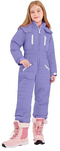 Ski Suits for Kids Boys Girls Snowboarding Romper Snowsuit Snow Suit Children's Winter Warm Snow Overall Thermal Ski Jumpsuits Windproof Waterproof Softshell Raincoat Sports Outdoor Jumpsuit