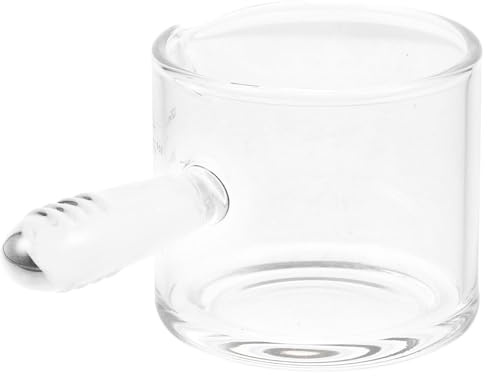 LOLIPPYY Jarra Medidora de Vidrio con Asa Resistente al Calor para Café Espresso y Leche Taza Medidora Práctica para Cocina Cafeterías y Restaurantes