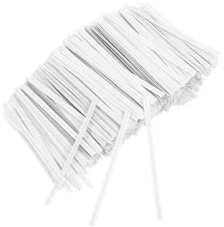 Baluue 1000 pièces Lot de Attaches Torsadées Papier Kraft Liens pour Emballage Bonbons et Cadeaux Durables et Faciles à Utiliser pour Fêtes et Boulangerie