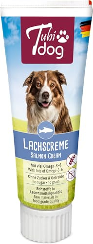 Tubidog Delikatess Lachscreme für Hunde, 75 g (Packung mit 6)
