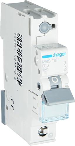 Leitungsschutzschalter 16A MBS116 QuickConnect 1-polig 6kA B-Charakt. (Packung mit 6)