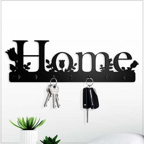 Schlüsselbrett im Home Design mit 7 Metallhaken NEU