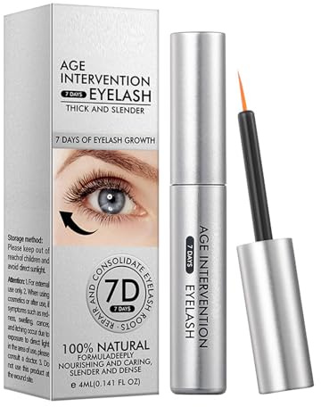 4ml Serum Pestañas Crecimiento, Potenciador de Crea pestañas para Un máS Grueso, Tratamiento Fortalecedor, Gruesas y Largas, máS Fuerte, Completo, Llenas y Hermosas, Hombres Mujeres Adecuados
