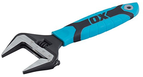 OX Pro Series Adjustable Wrench Extra Wide Jaw 6” (150mm)