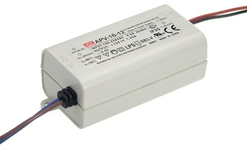 LED Fuente de alimentación 15W 15V 1A ; MeanWell, APV-16-15
