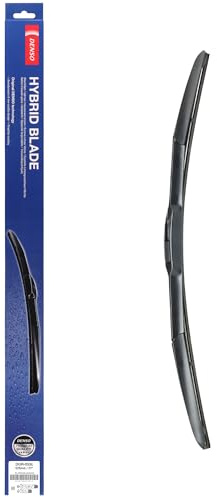 DENSO Escobilla Limpiaparabrisas Híbrida (DUR-053L) – 525 mm –Vehículos con volante a izquierda – Silenciosa y Duradera, con Diseño Aerodinámico y Estructura Reforzada en Acero – Escobillas OEM