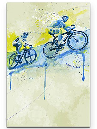 Radsport V 90x60cm auf Leinwand gespannt fertig zum aufhängen