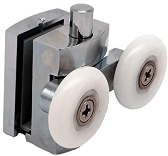 Shower Door Wheels | 20mm, 23mm or 25mm | Uppers or Lowers | Double Twin Shower Door Rollers Runners | ROLL009 (Lower Wheel, 25mm)