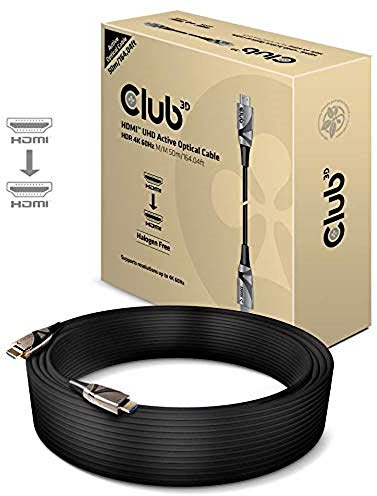 CLUB3D HDMI/Fibre Optic Connection Cable 50.00 m CAC-1391 Halogen-Free High Speed HDMI with Ethernet FL
