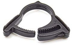 S&M 544583 Lot de 10 Colliers de Serrage de sécurité pour tuyaux 16 mm Noir