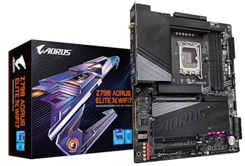 GIGABYTE Z790 AORUS Elite X WIFI7 (LGA 1700/ Intel/ Z790 X/ATX/ DDR5/ 4* M.2/ PCIe 5.0/ USB 3.2 Type-C/Wi-Fi 7/2.5GbE LAN/Q-Flash Plus/EZ-Latch Plus/Motherboard)