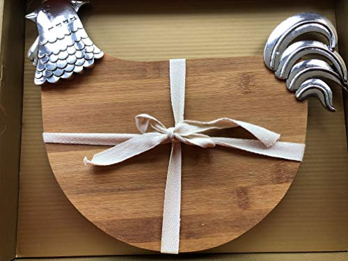 Planche à fromage de poulet personnalisée avec couteau.