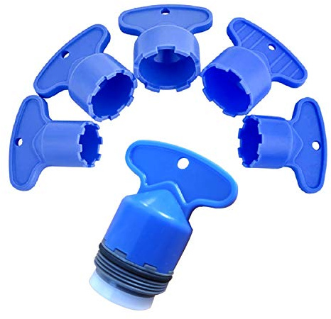 QISF 5 PCS Cache Faucet Aerator Key,M 16.5 /18.5/ 21.5/ 22.5 /24 ,With 1 PCS Faucet Aerator Wrench for Aerators Water Saving Faucet Replacement