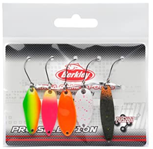 Berkley Area Game Spoons 5 Pack – kleiner Wobbler Spoon zum Forellen- und Barschangeln, bleifrei, Fusion 19 Haken