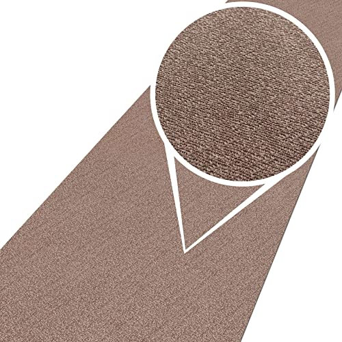 ANRO Teppich Teppichläufer Flur Schlafzimmer Küche Wohnzimmer Küchenläufer Küchenteppich rutschfest Meterware Tamara Beige 280x67cm