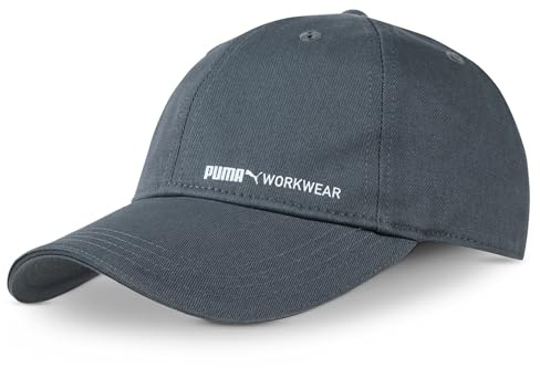 PUMA Workwear Cap Herren - Unisex Baseballkappe - Mütze Kappe Damen und Männer mit Schirm aus 100% Baumwolle - Verstellbar - Ideal für Arbeit Outdoor und Freizeit - Baseball Cap mit Logo