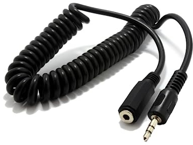 iTechCover Headphone Extension Cable 5M Aux Stereo Jack Lead 3.5mm Male to Female Audio Extension Cable Earphone Cord Compatible with Laptop PC iPhone iPad Tablet Headset TV PS4 MP3 Speaker Smartphone