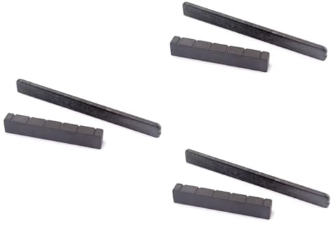 Supvox 3stücke Ersatzsattel Und Sattelkit Für Klassische Gitarren Schwarzes Zubehör Einfach Anzupassen Verbessert Spielgefühl Für Neue Oder Beschädigte Gitarren