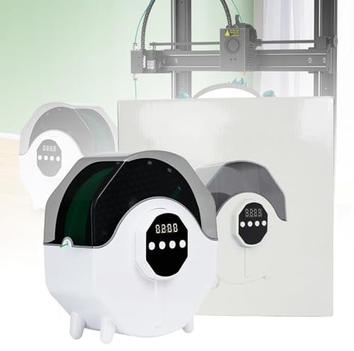 Scatola essiccatore filamento Stampante 3D, stoccaggio filamento, essiccatore filamento, impostazione Tempo di Riscaldamento 1-24 Ore, Temperatura 50-68°, per diametri Filo di 1,75 mm/2,85 mm/3,00 m