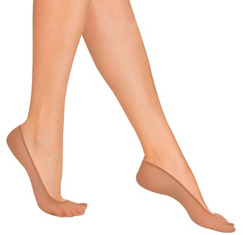 REEVE 6/12-X Pairs Ladies 15 Denier Sheer Footsies Socks - Knitted Comfort Band, Natural Colour Footie Invisible Socks Women (UK, Alpha, One Size, Regular, Regular, 6, Beige)