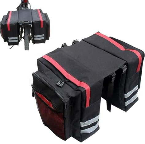 Bssowe Röd Cykelväska, Baksätesväska, Sidoväska, PVC, 15.75 Liter, 31.5 x 31.5 x 16 cm, Cykel