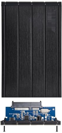 Caja Externa 2,5 SATA 9,5mm USB 3.0 Negra, Ideal para almacenar y Transportar Discos Duros.