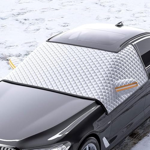 JACCOS Auto Frontscheibenabdeckung Winter für Renault Kadjar Kangoo II III Koleos I II,Eisschutzfolien Frontscheiben,Sonnenschutz Autoscheibenabdeckung,Auto Winter Frostschutz,L