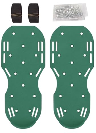 Zapatos aireadores de césped para césped, zapatos aireadores de césped, 2 aireadores de césped con robusta, zapatos ajustables, con remaches, airean herramientas de césped para el jardín de