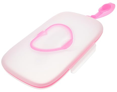 Homoyoyo Tragbare Feuchttücherbox für Babys Schlanker Babywagen Halter aus PP mit Silikondichtung Wiederverwendbare Outdoor Aufbewahrung für Kinderwagen und Kinderbett