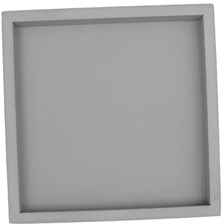 CAXUSD Verdicktes Quadratisches Tablett Aus Kunststoff Für Zimmerpflanzen Topfplatte Gartentablett Auslaufsichere Basis Robuste Stütze Grau 20 X 20 cm