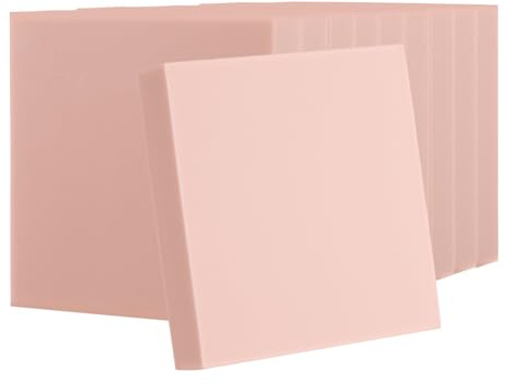 DOITOOL Rubber Carving Blocks 10pcs Linoleum for Printmaking Fondant Letter Stamps DIY Stamps Creative Art Tools