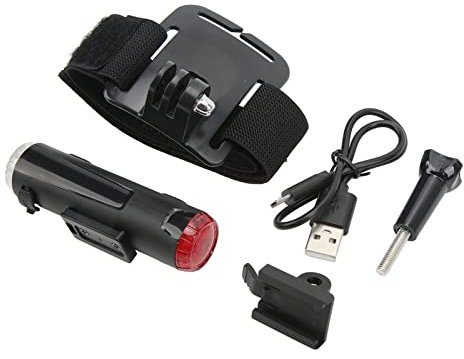 Helmleuchte USB -Lade 5 Modi Warnung im Scheinwerferlicht für das Fahrrad Radfahren für das Camping mit dem Fahrradkreislauf