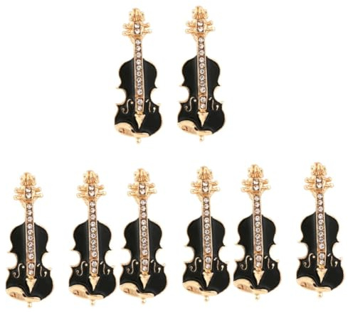 SHERCHPRY 4 Ensembles Broches De Violon Pour Femmes Épingle À Vêtements Accessoires De Mode Élégants Pour Décoration De Costume 2 Pièces * 4