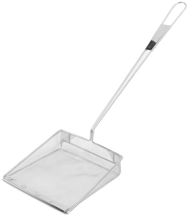 Oreilet Skimmer a Maglie Fine Quadrata, Filtro per Olio da per Friggitrice con Manico Lungo, Foot Skimmer Grasso Grasso Pazzo per Cucinare Gadget da