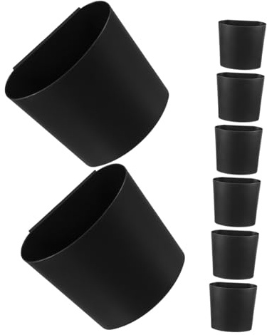 Hohopeti Cesta De Almacenamiento De 8 Piezas Portavasos Soporte para Carrito De Almacenamiento para Carrito De Salón con Portavasos Colgante Organizador
